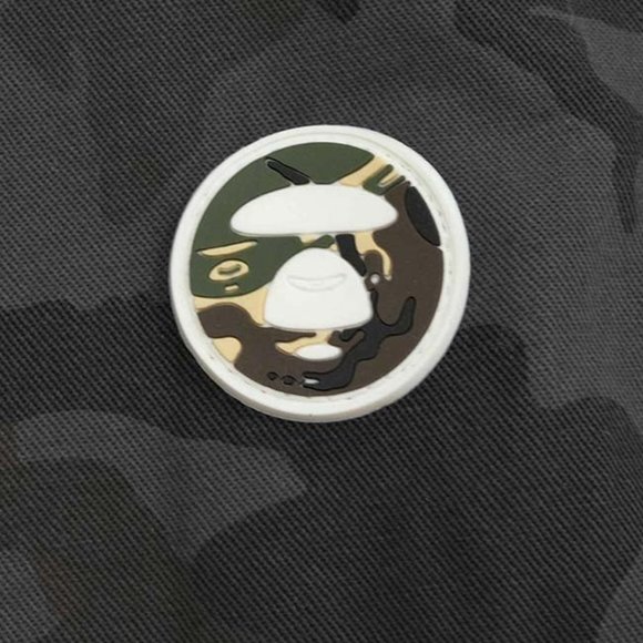 AAPE Camouflage Print Drawstring Black Shorts - Picture 9 of 16